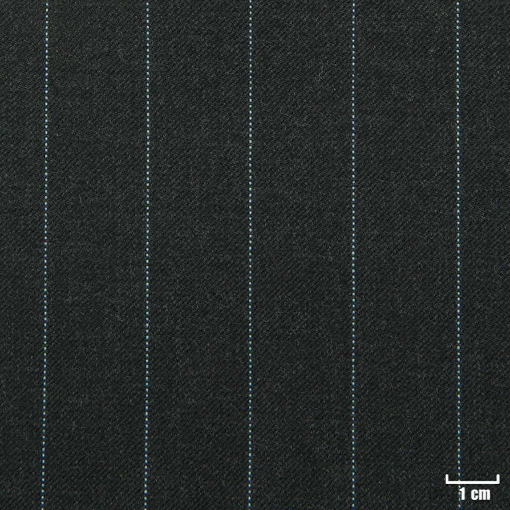 CHARCOAL, DOTTED BLUE STRIPES - Image 1