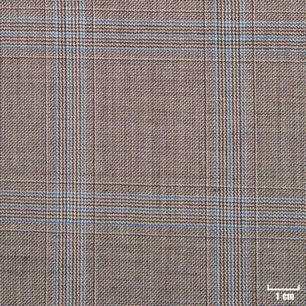 BROWN, TRIPLE BLUE CHECKS - Image 1