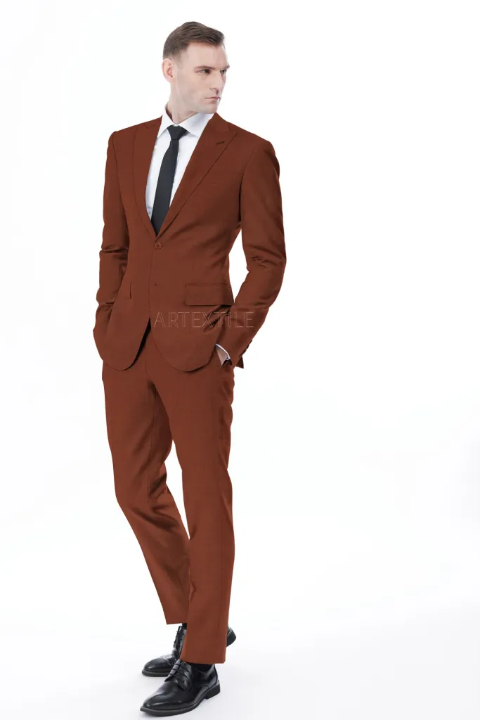 REDDISH BROWN, PLAIN - Image 2