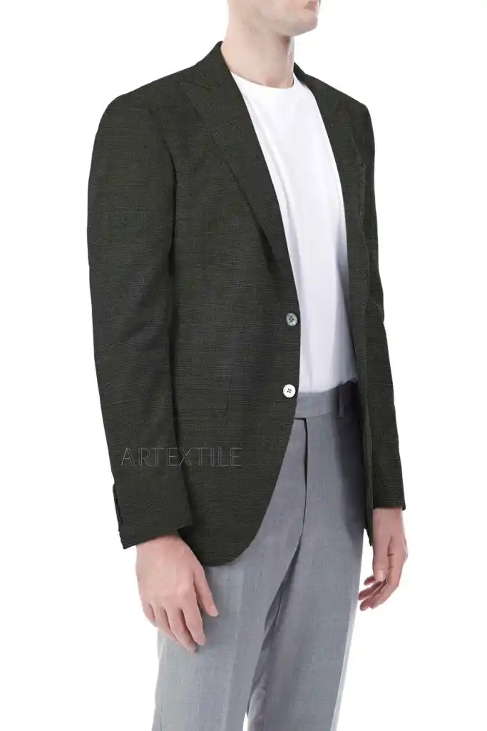 DARK GREY, HOPSACK - Image 3