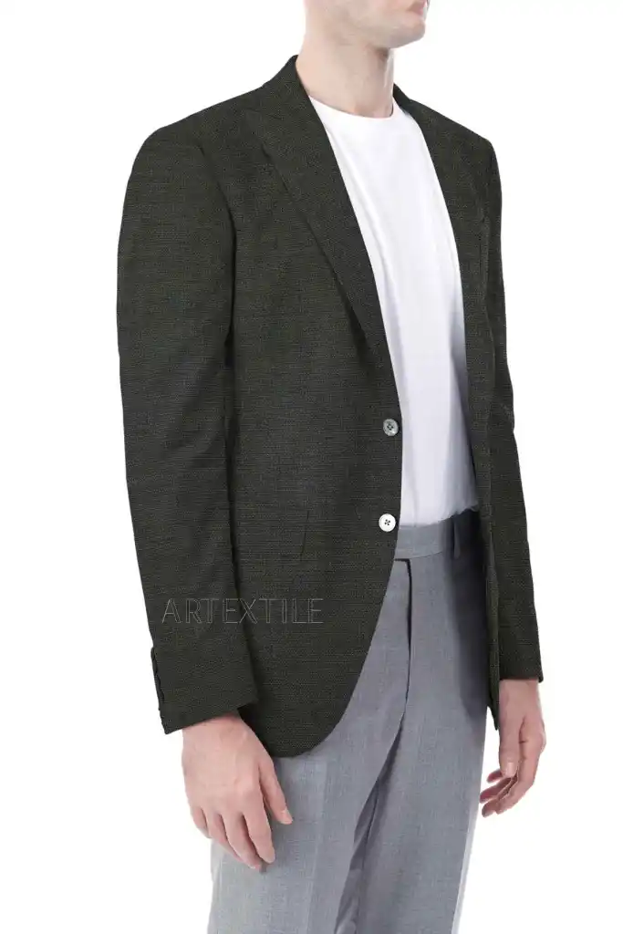 DARK GREY, HOPSACK - Image 3