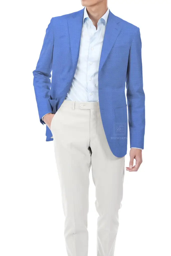 LIGHT BLUE, HOPSACK - Image 6