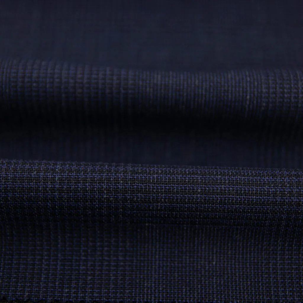 DARK BLUE, BIG CHECKS (4PLY) - Image 2