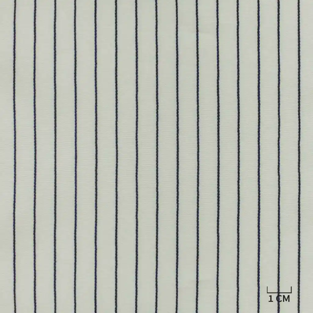 WHITE, DARK BLUE STRIPES - Image 1