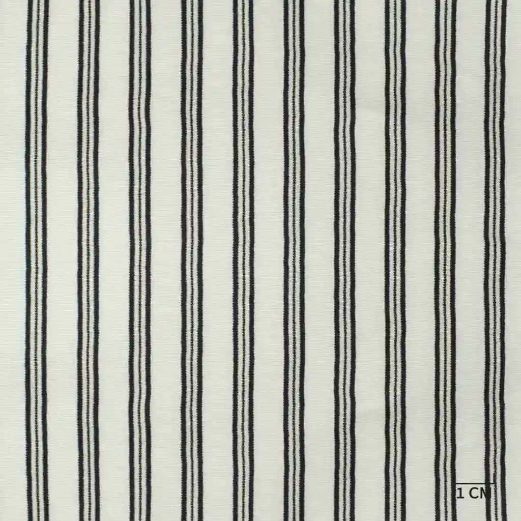 WHITE, BLACK STRIPES - Image 1