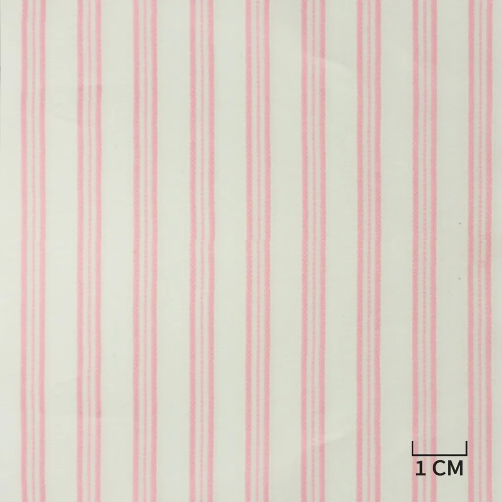 WHITE, PINK STRIPES - Image 1