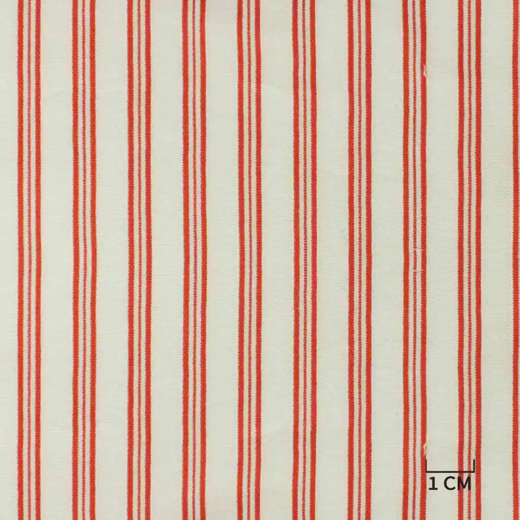 WHITE, RED STRIPES - Image 1