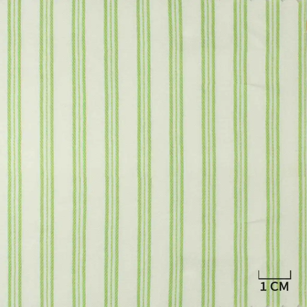 WHITE, GREEN STRIPES - Image 1