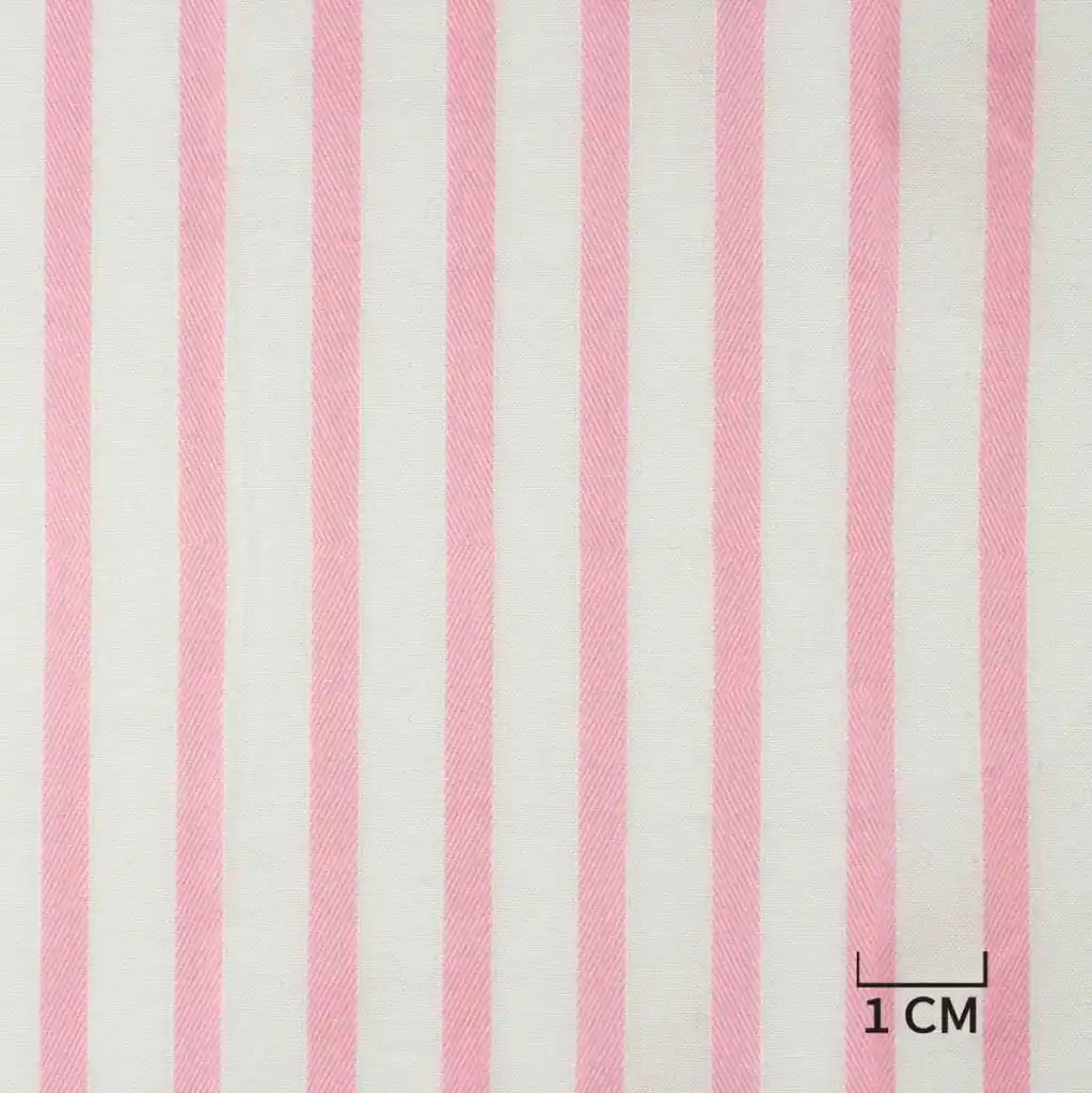 WHITE, PINK STRIPES - Image 1