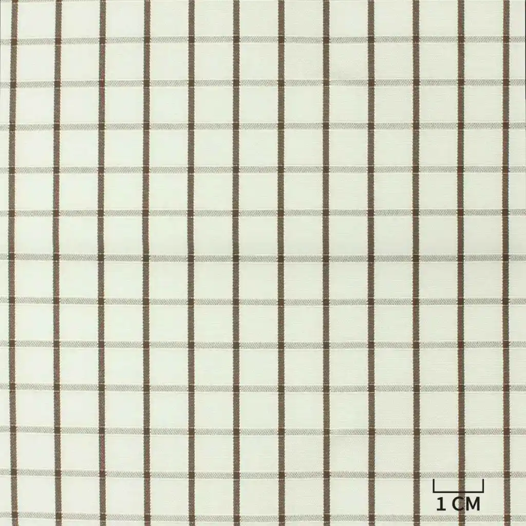 WHITE, BROWN CHECKS - Image 1