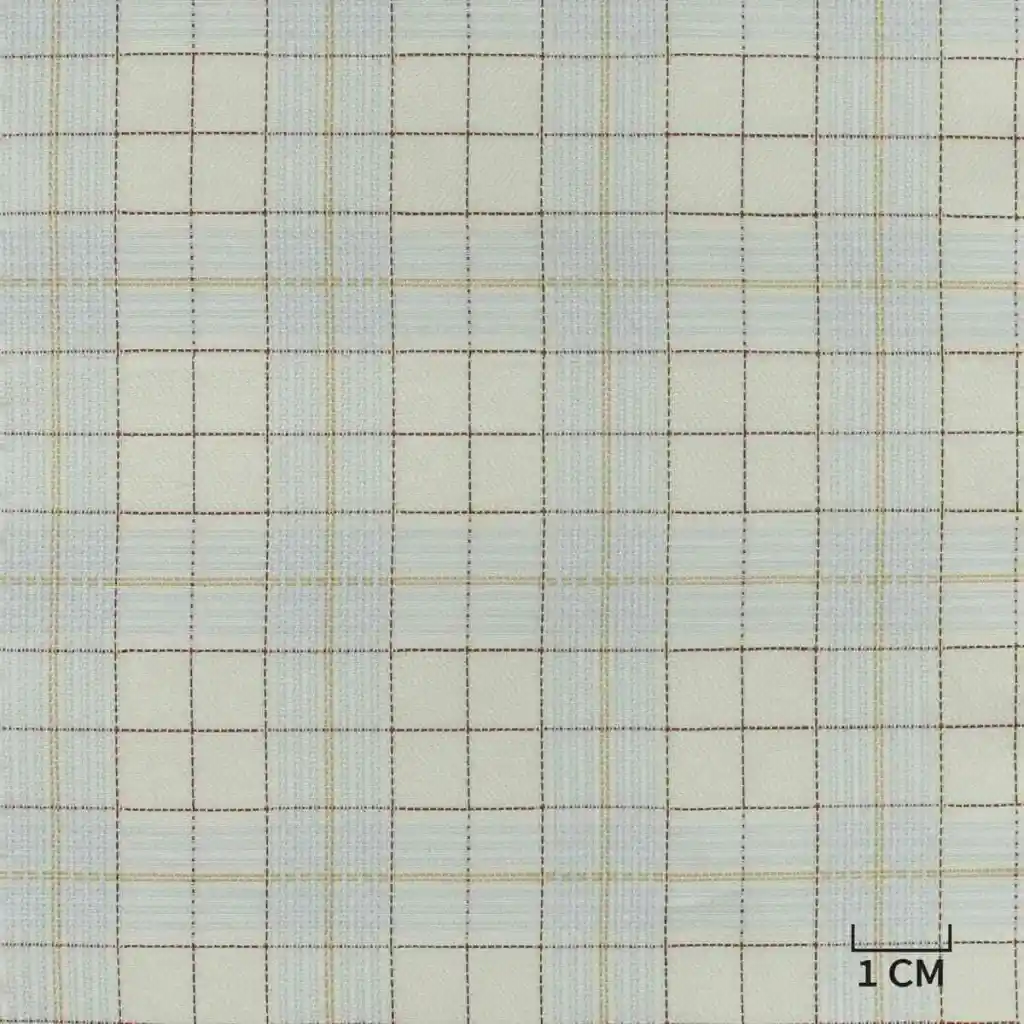 WHITE, BLUE/KHAKI CHECKS - Image 1