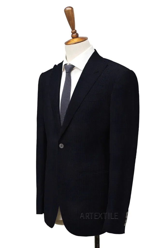 DARK BLUE, STRIPES, SEERSUCKER - Image 2
