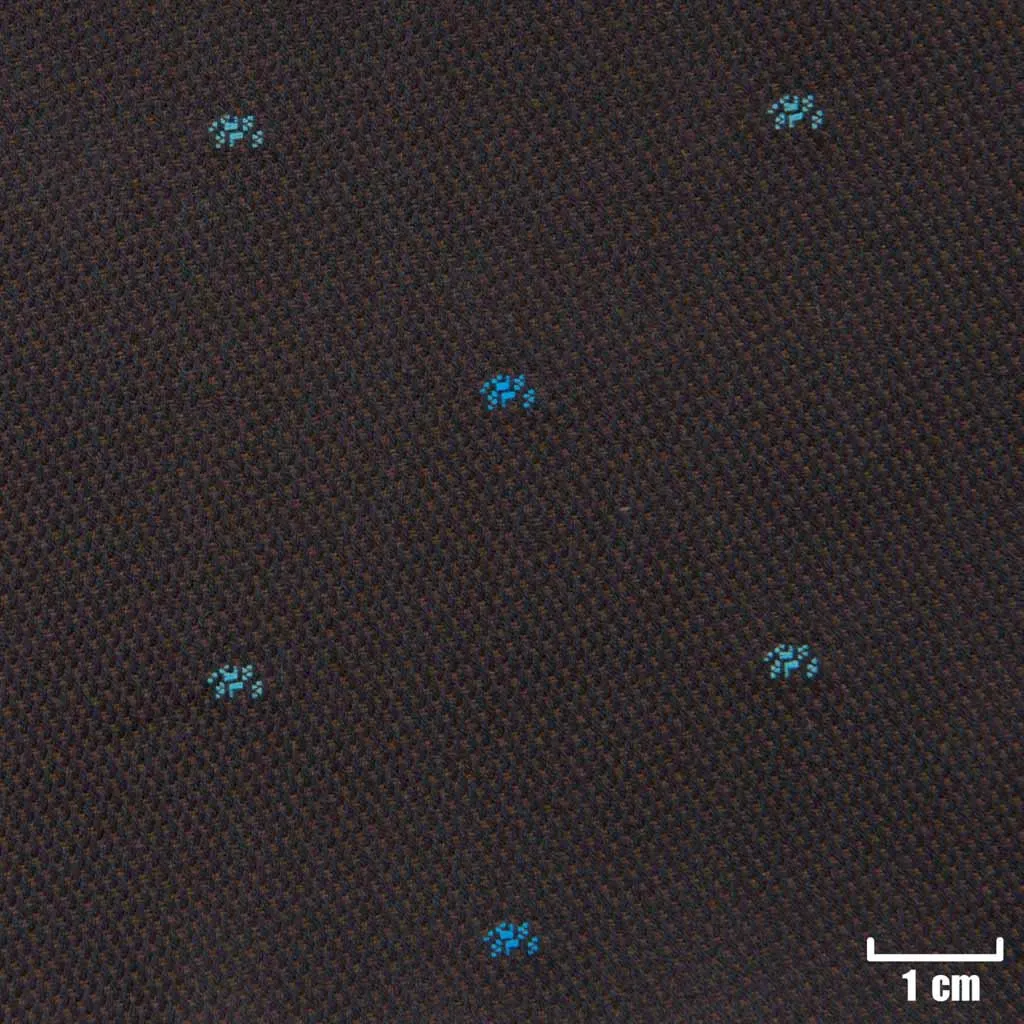 BROWN, BLUE DOTTED PATTERN - Image 1