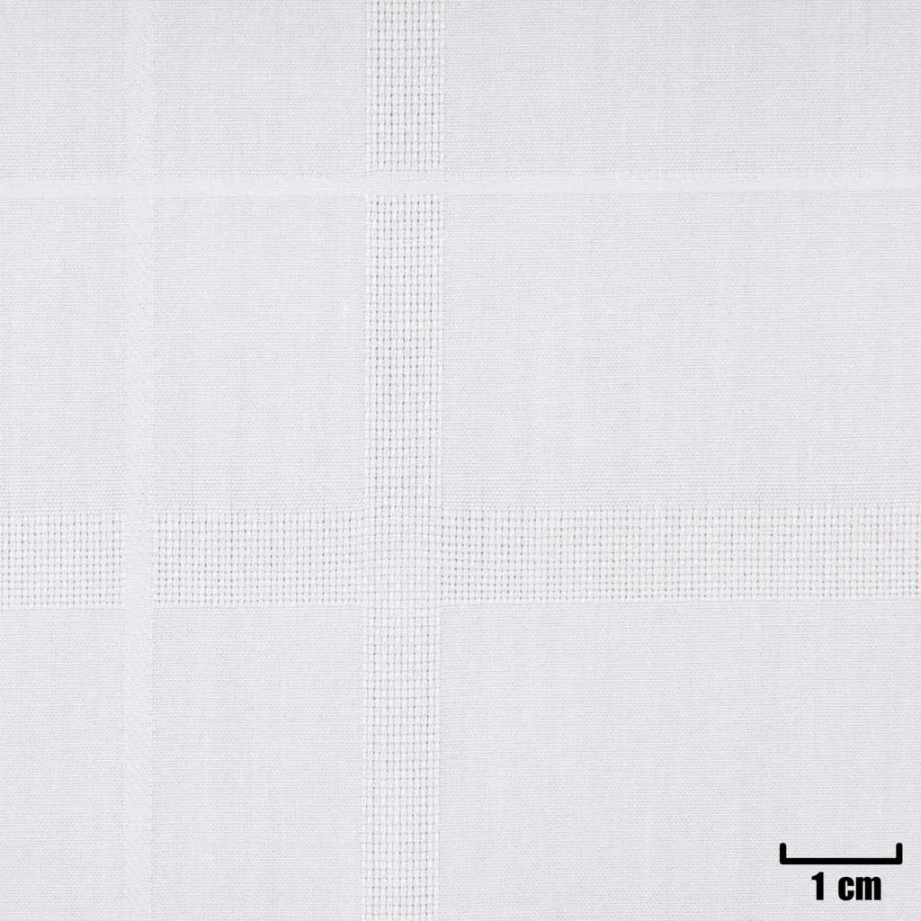 WHITE, WIDE CHECKS - Image 1