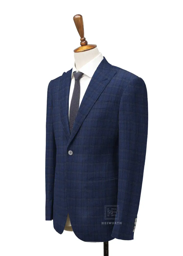 DARK BLUE, PINK CHECKS (2 PLY) - Image 2