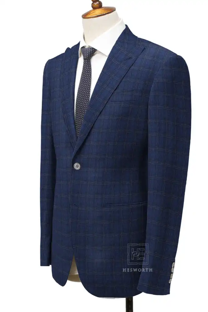 DARK BLUE, PINK CHECKS (2 PLY) - Image 2