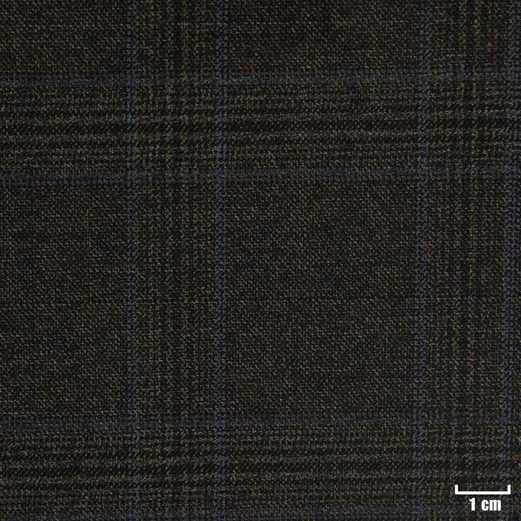 BROWN, BLUE CHECKS - Image 1