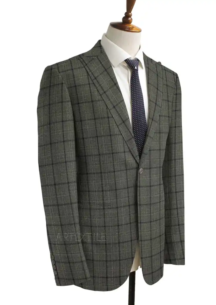GREY, BLUE CHECKS - Image 3
