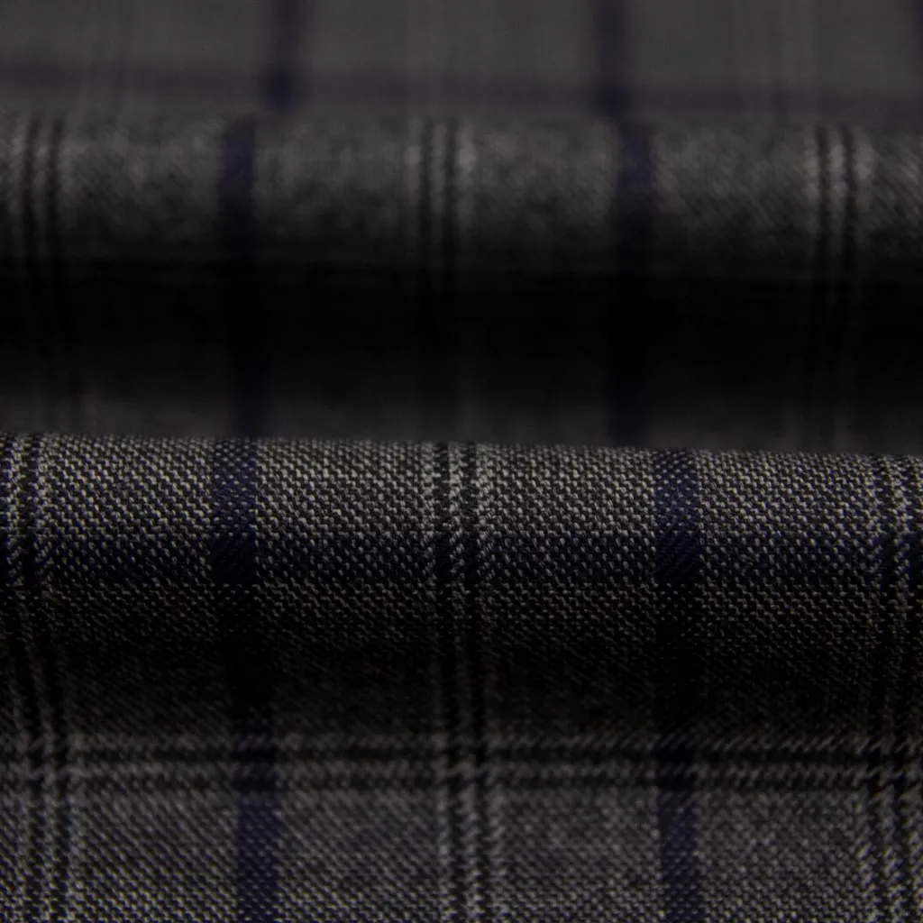 GREY, BLUE CHECKS - Image 2