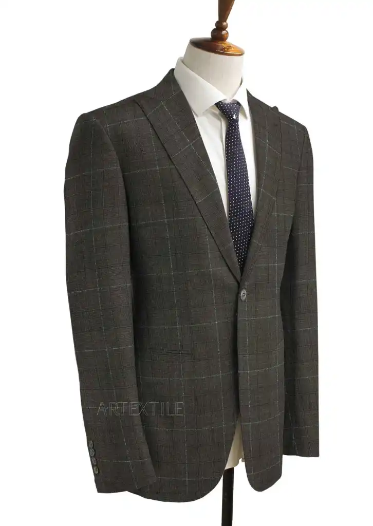 GREY, BLUE CHECKS - Image 3