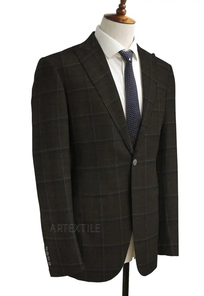 GREY, BLUE CHECKS - Image 4