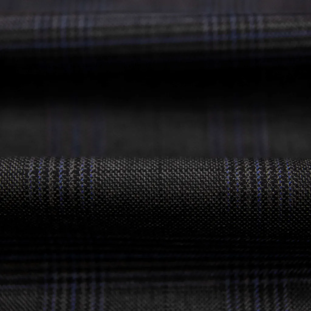 GREY, BLUE CHECKS - Image 2