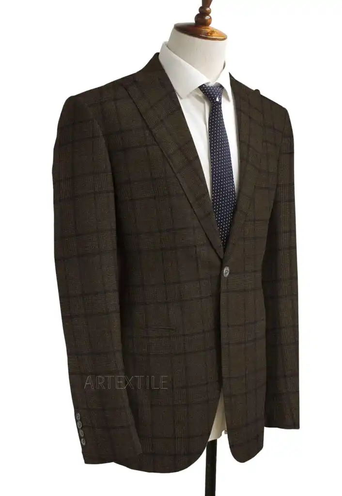 BROWN, BLUE CHECKS - Image 2