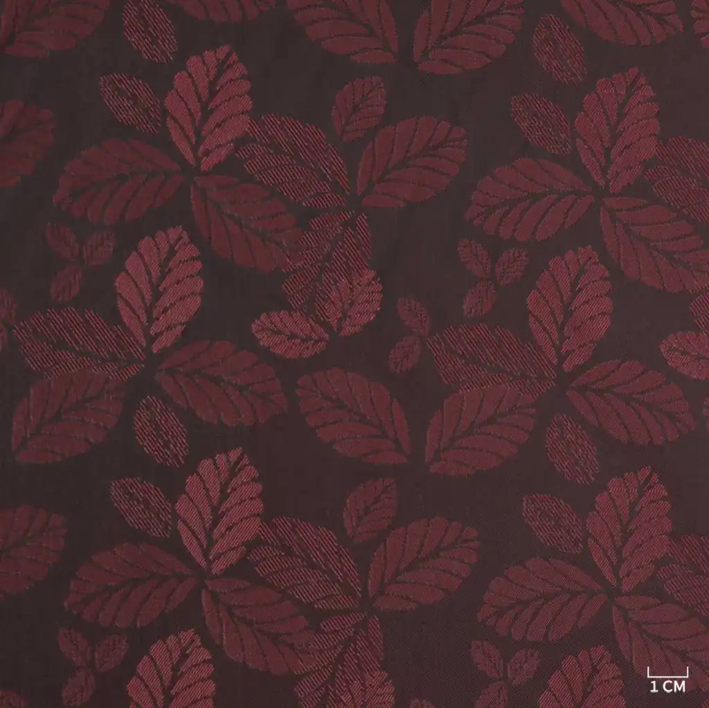 BURGUNDY/LEAF LINING - Image 1