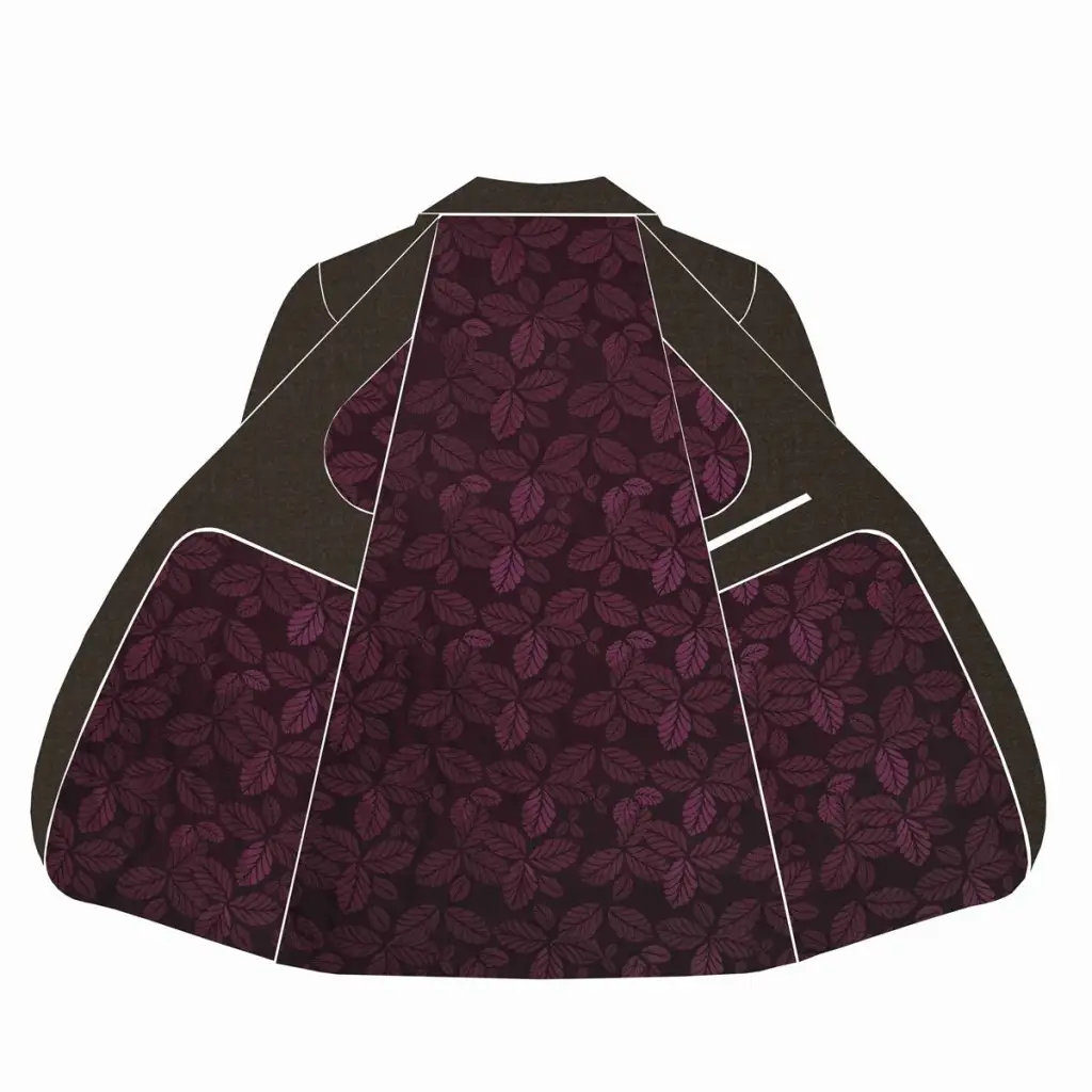 BURGUNDY/LEAF LINING - Image 2
