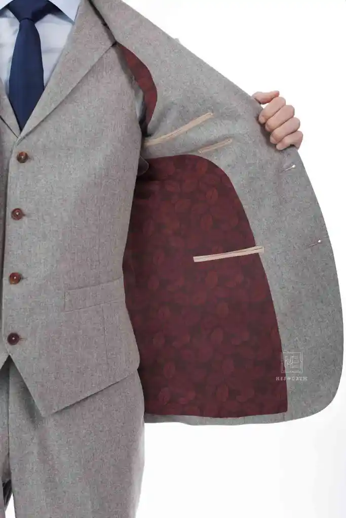 BURGUNDY/LEAF LINING - Image 3