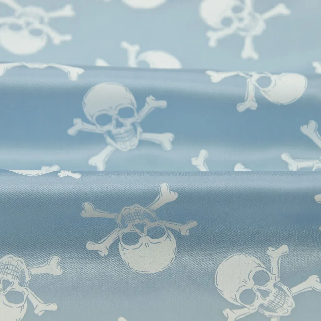 LIGHT BLUE, WHITE SKULL HEAD - Image 2