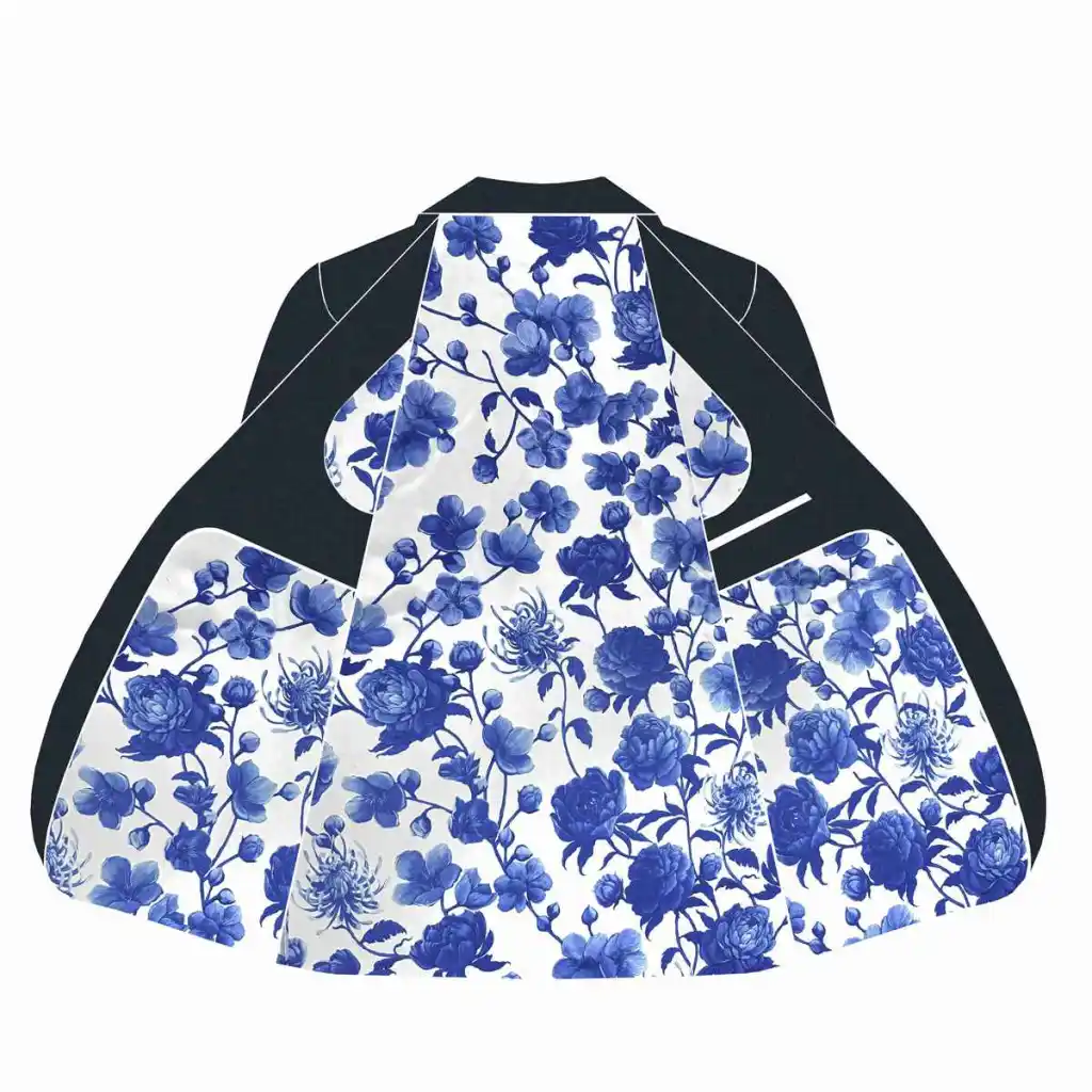 WHITE, BLUE FLORAL PATTERN - Image 2
