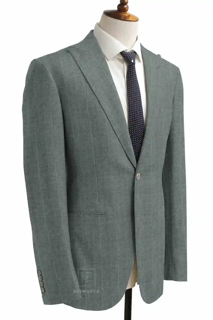 GREY, BLUE CHECKS (2 PLY) - Image 2