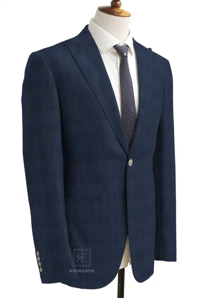 DARK BLUE, BROWN CHECKS (2 PLY) - Image 2