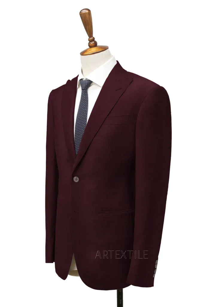 MAROON, HERRINGBONE - Image 2