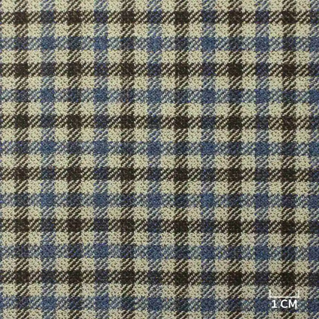 BLUE, BROWN CHECKS - Image 1