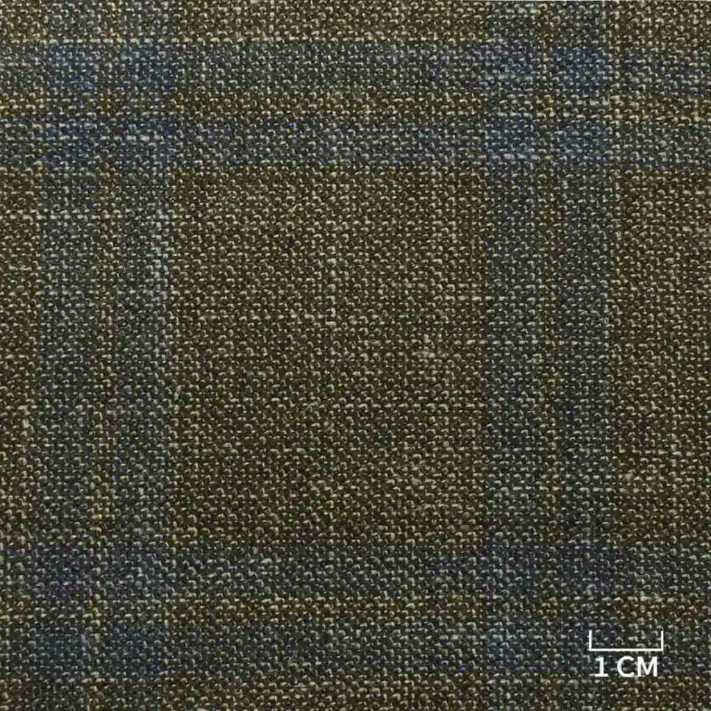 BROWN, BLUE CHECKS - Image 1
