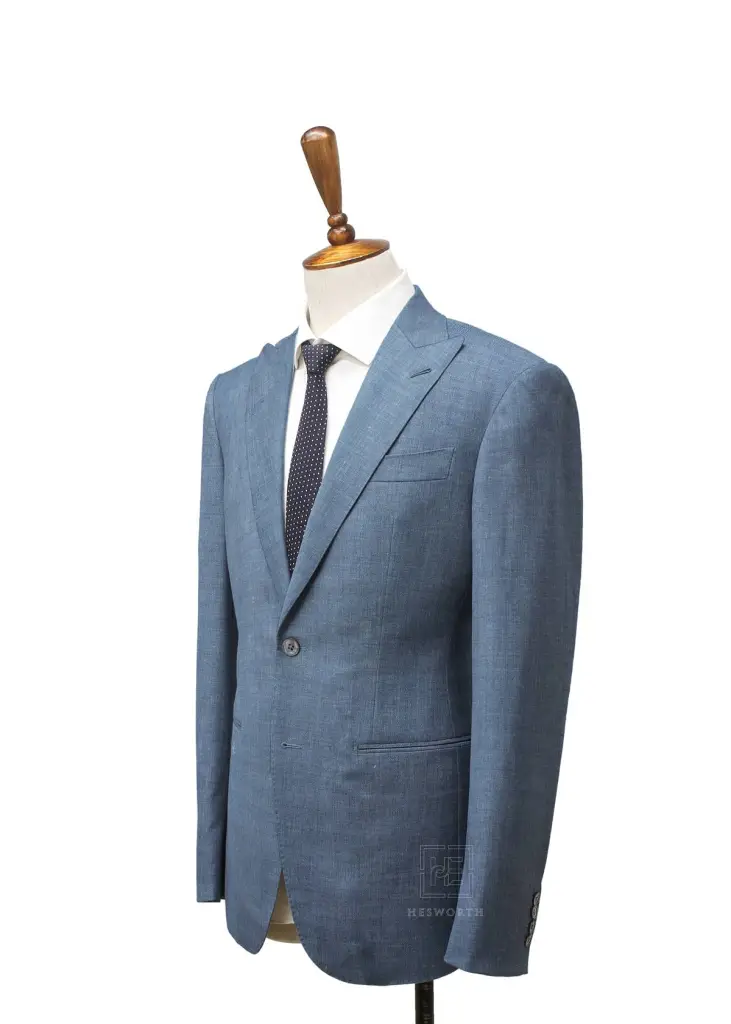 LIGHT BLUE, HERRINGBONE - Image 2