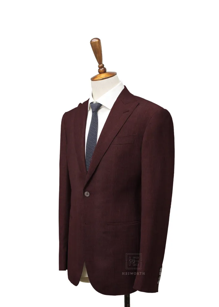 BURGUNDY, HERRINGBONE - Image 2