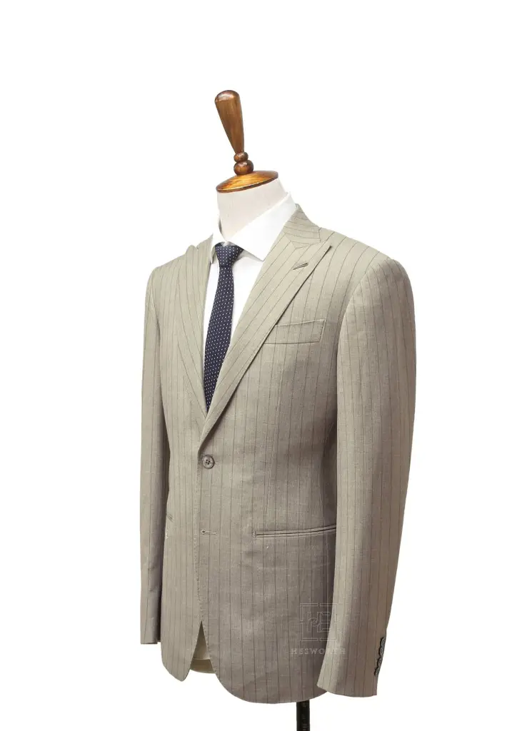 OFF WHITE, LIGHT BROWN STRIPES - Image 2