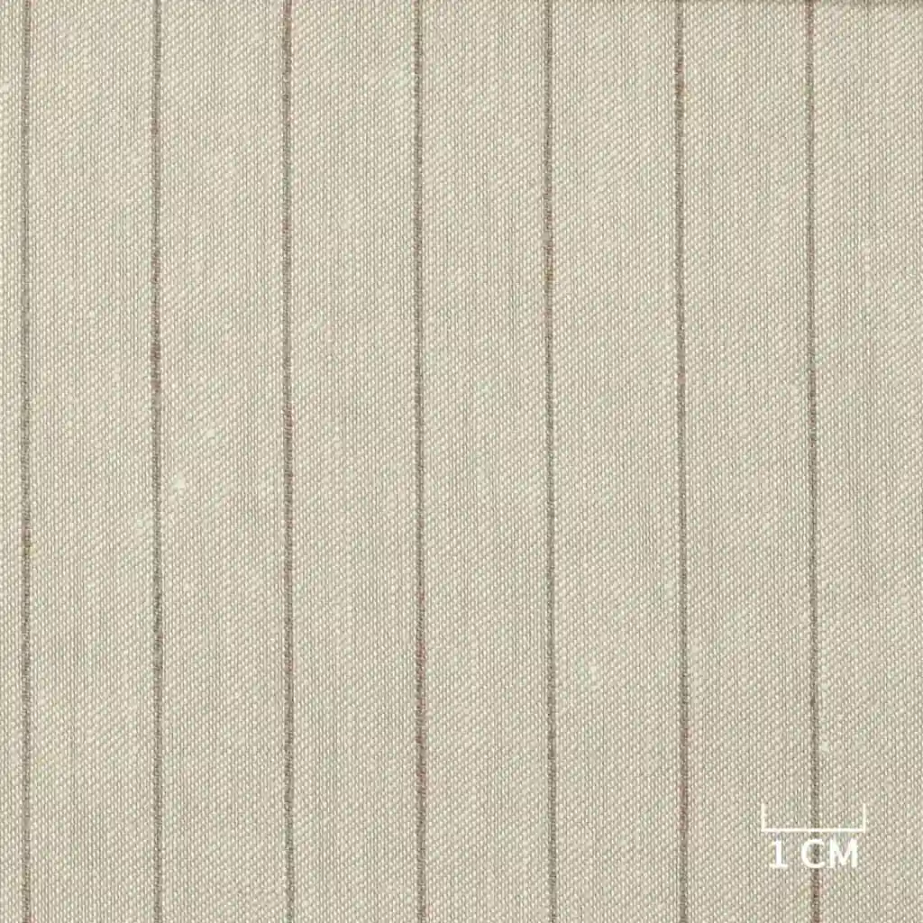 OFF WHITE, LIGHT BROWN STRIPES - Image 1