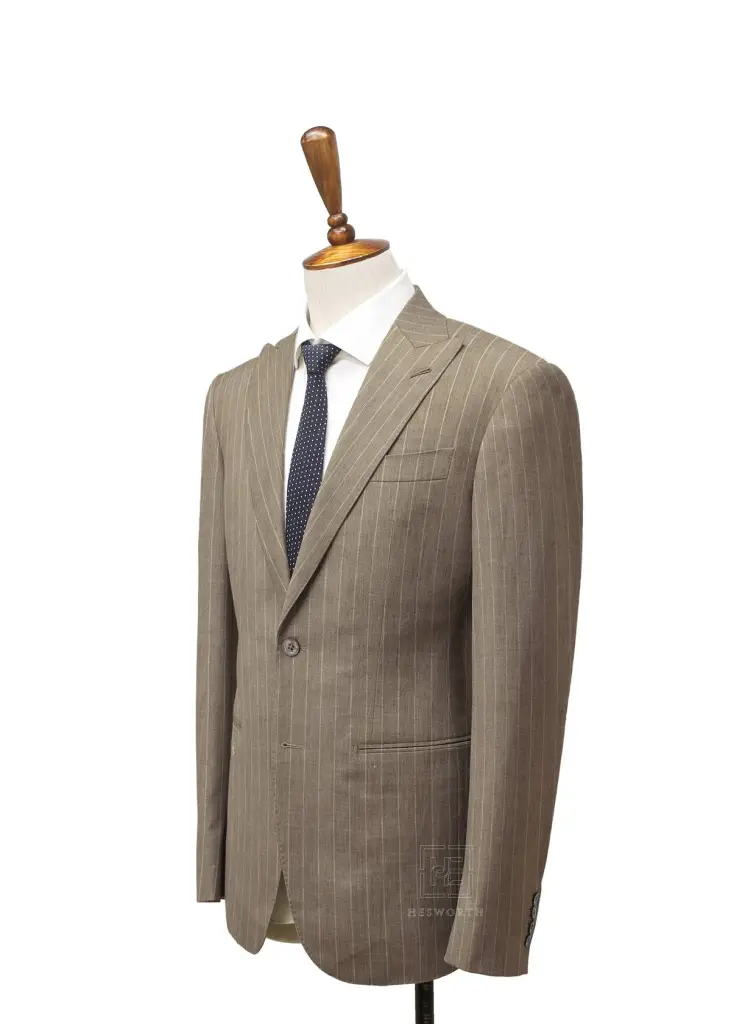 LIGHT BROWN, WHITE STRIPES - Image 2