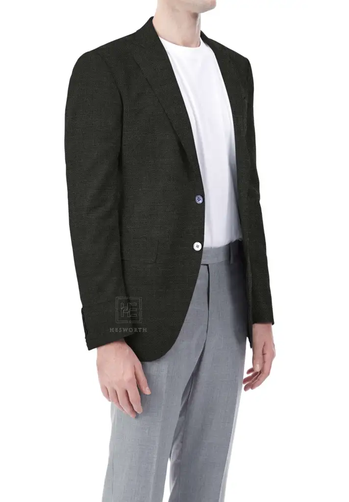 DARK GREY, HOPSACK - Image 2