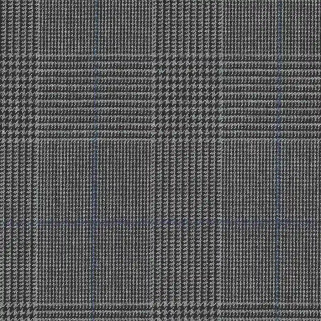 GREY, BLUE CHECKS