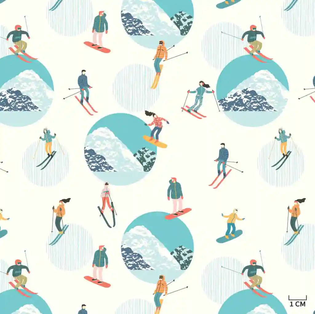 SKIING PATTERN - Image 1