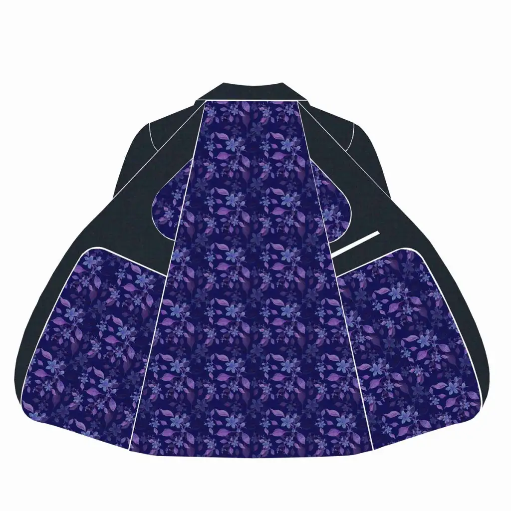 PURPLE, BLUE FLORAL PATTERN - Image 2