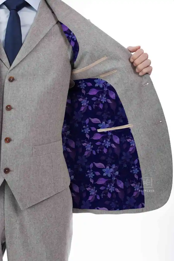 PURPLE, BLUE FLORAL PATTERN - Image 3
