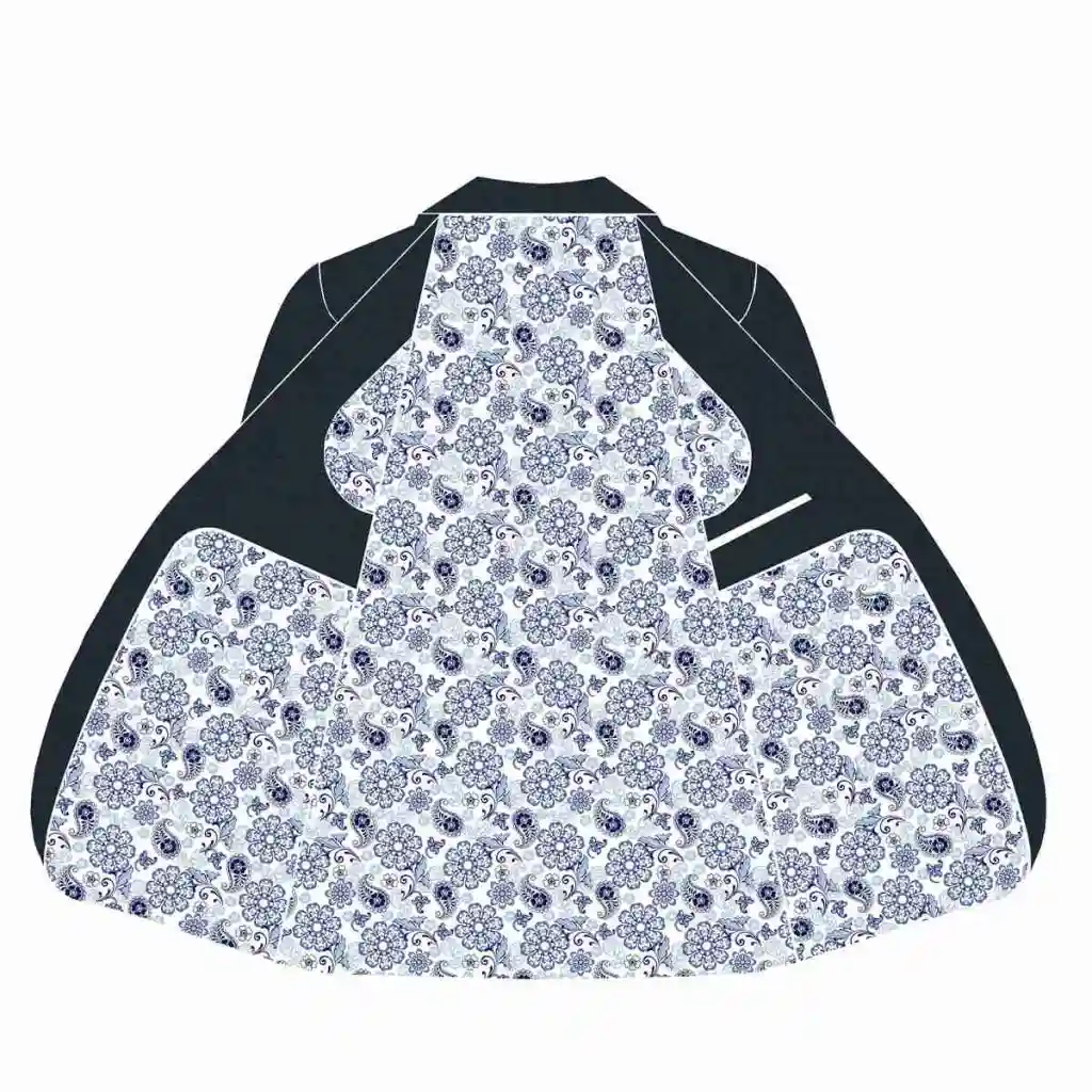 BLUE FLOWER, PAISLEY PATTERN - Image 2