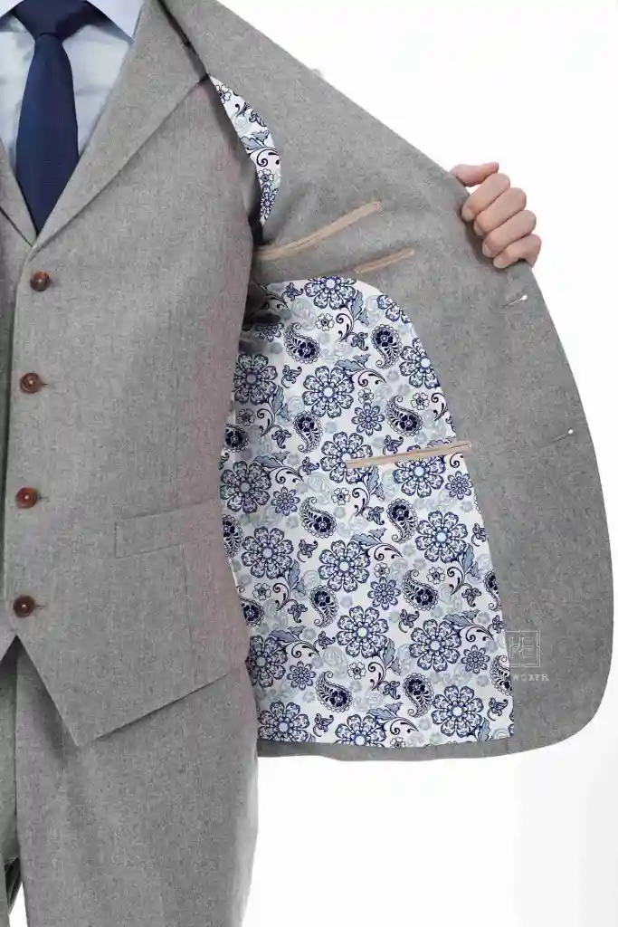 BLUE FLOWER, PAISLEY PATTERN - Image 3