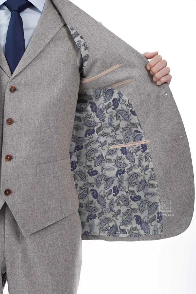 BLUE, GREY PAISLEY PATTERN - Image 3